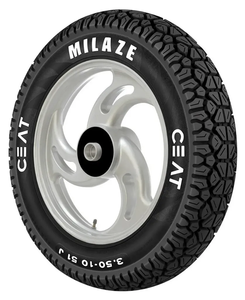 Ceat Milaze X5 90/100-10 53J Tubeless Scooter Tyre,Front or Rear