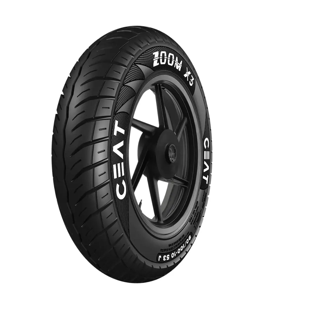 Ceat ZOOM X3 90/100-10 53J Tubeless Scooter Tyre